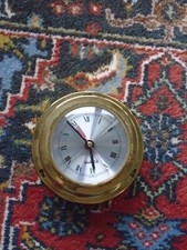 Uhr als Bullauge aus Messing (batteriebetrieben)