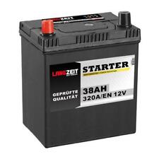 Langzeit Asia Autobatterie 38AH 12V Starterbatterie Plus Pol Links 53522 KFZ 