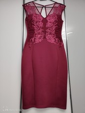 Elegantes bordeaux Kleid mit