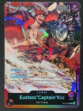 CARD ONE PIECE TCG - Eustass Captain Kid LEADER ALTERNATIVE ART NEAR MINT Englisch
