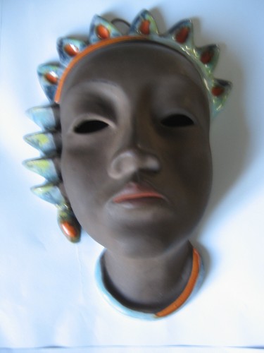 Eine seltene wandmaske der - eine,