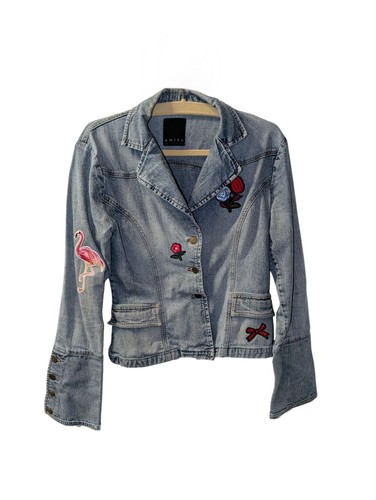 Patchwork jeansjacke von - jeansjacke,