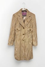 Tuleh metallic tweed long - metallic, coat