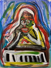 Pop art acryl - art, acryl/foto/mann