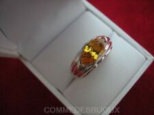 925 Silber Ring "Topas Shuttle" Gr.52 4,91g Liebe True Love - Schmuck pur Geschenk