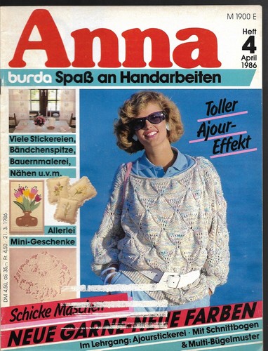 Handarbeitsheft anna 86 - handarbeitsheft, 04/86