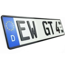 2 Stück 3D Kennzeichen KURZ