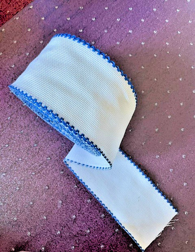 Stickband aida weiss - ,