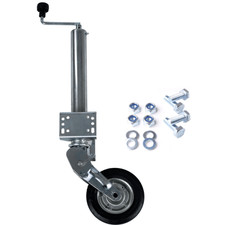 Automatik Stützrad 400 kg für Anhänger klappbar 60mm Rohr + Befestigungsmaterial