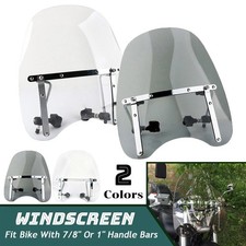 Windschutzscheibe Universal Motorrad Windschild 7/8''& 1'' fit für Yamaha Honda