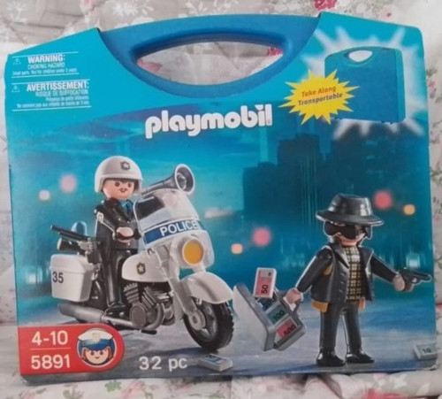 Playmobil polizei motorrad mit - playmobil,