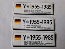 3 Aufkleber Bundeswehr Y