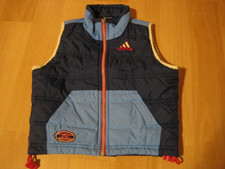Jacke, ärmellose Jacke, gebraucht, ca. Gr. 110, Adidas, blau, wattiert,cool,warm