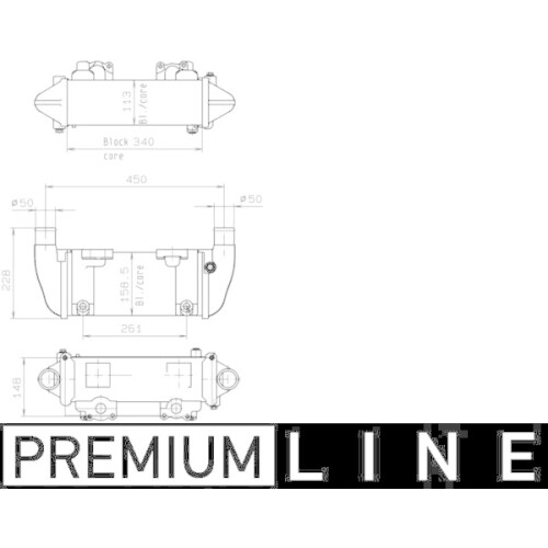 ölkühler retarder mahle - 1x, Ölkühler,