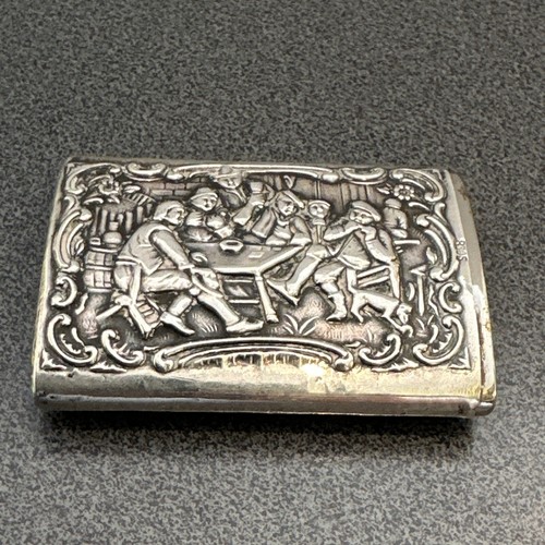 Silber streichholzbehälter - silber,