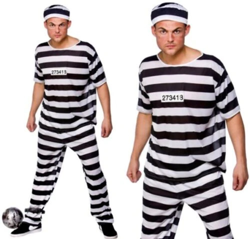 Herren sträfling kostüm - sträfling,