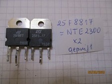 2 Stück Transistor  25F8817 = NTE2300  Si  NPN 800V  5A 120W  gebraucht geprüft