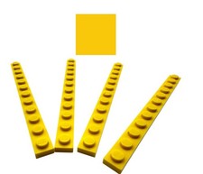 LEGO ® 4x plate 1x12 yellow