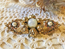 Art Deco Blumen Brosche