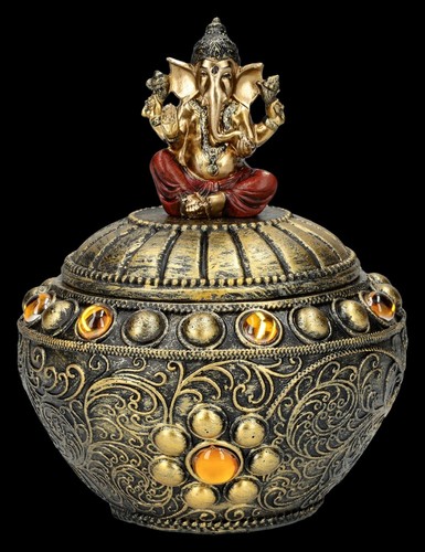 Schatulle verziert ganesha - schatulle,