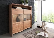 Highboard Akazienholz massiv