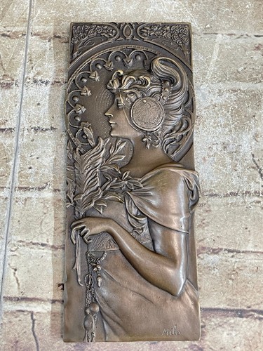 Jugendstil bronze tafel von - tafel,