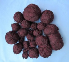 Wollreste weinrot meliert 325