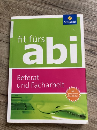 Fit fürs abi referat und - fürs,