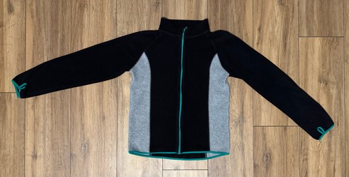 Fleecejacke schwarz grau - fleecejacke,