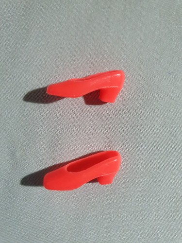 Square toe shoes - square, orange