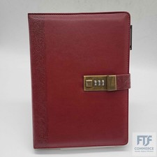 CAGIE Vintage Tagebuch mit Schloss 256 Seiten Leder-Tagebuch mit Schlossrückenpr