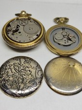 Perfect super de luxe, chilex, lot of 2 small pocket watches for parts, 495