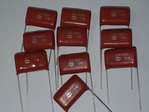 10x 33µf 400 vac - 0,33µf, /