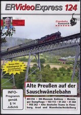 DVD Eisenbahn ER Video Express 124 / 54 Sauschwänzle E94 Meiningen Tram BR103 41