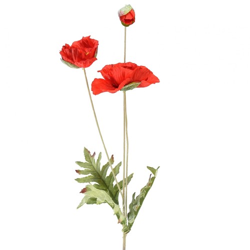 Mohnblume deko kunstblume rot - kunstblume,