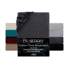 Cashmere Touch Spannbettlaken Betttuch Bettlaken Warm Premium Kuschelig