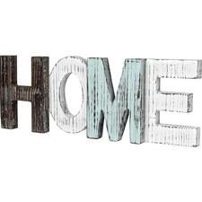 Rustikales Holzschild 'HOME' -