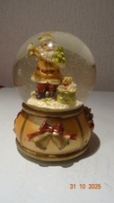Schneekugel mit Spieluhr Weihnachtsmann gebraucht K30