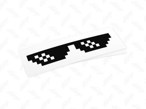 Thug life brille - thug, aufkleber