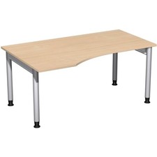 Eckschreibtisch, links, 4-Fuß