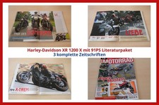 Harley-Davidson XR 1200 X mit 91PS Literaturpaket - 3 komplette Zeitschriften