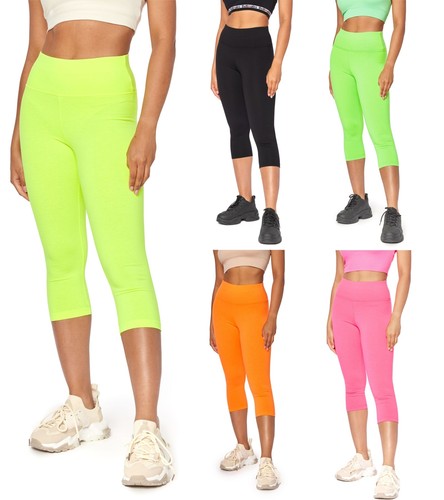 Damen neon capri - , leggings