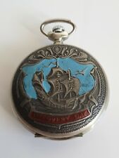 TASCHENUHR POCKET WATCH LÄUFT DISCOVERY DAY 500 Jahre AMERIKA Kolumbus HM