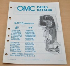 OMC Johnson Evinrude Models 9.9 15  Boot Motor Parts Book Ersatzteilliste 1985