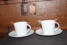 JURA IMPRESSA 2 Kaffeetassen mit Unterteller 150 ml weiß Tassen