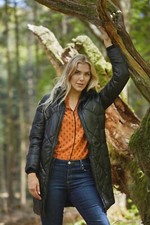 Steppmantel Kurzmantel schwarz