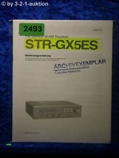 Sony Bedienungsanleitung STR GX5ES FM/AM Receiver (#2493)