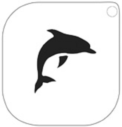 Grimas schminkschablone delfin - grimas,