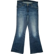 WRANGLER W32 L30 Jeans Hose blau Damen Bootcut Schlag Retro Stretch mid Rise 42