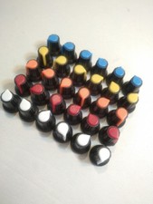 30 Stück Potentiometer Knöpfe 6mm 5 Farben á 6 Stück Poti Knob Drehknöpfe Mixer